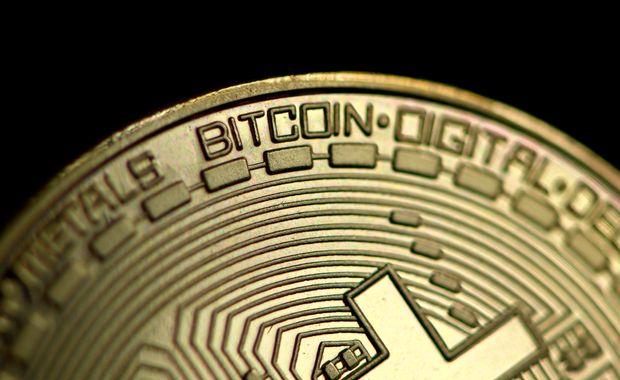 A physical imitation of a Bitcoin